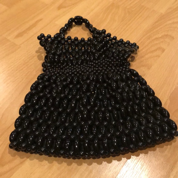 Black beaded bag - Picture 2 of 7